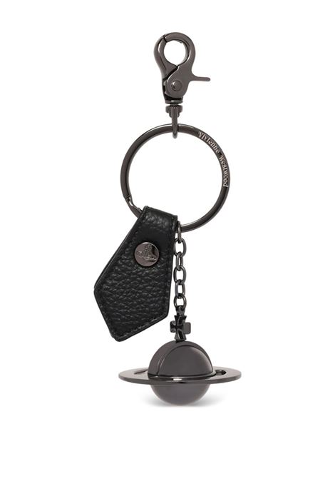 Portachiavi in pelle con orbe 3d in nero Vivienne westwood - donna VIVIENNE WESTWOOD | 8203011IUOM0014N403